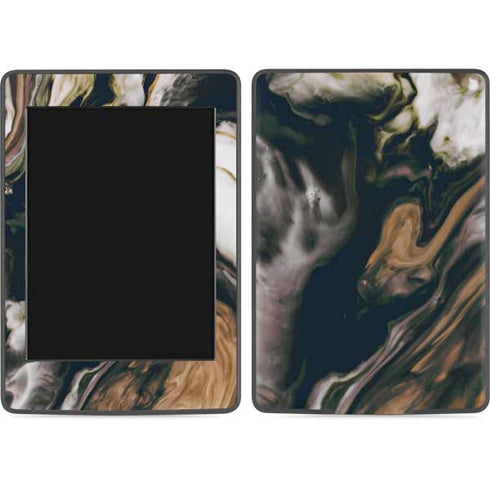 Copper and Black Marble Ink Amazon Kindle Skin